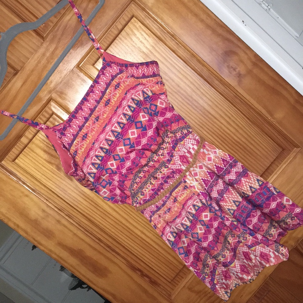 💥2 for $20💥 Aztec Print Romper w/ belt - Picture 5 of 5
